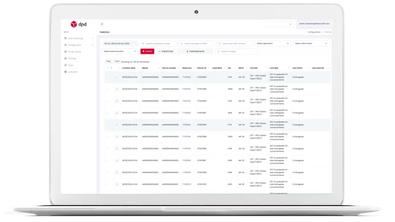 Gestión de pedidos y middleware